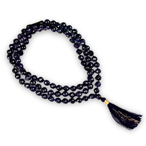 Blue Sapphire Necklace Mala